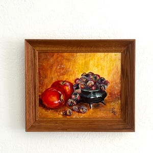 Original Vintage Still Life Oil Painting