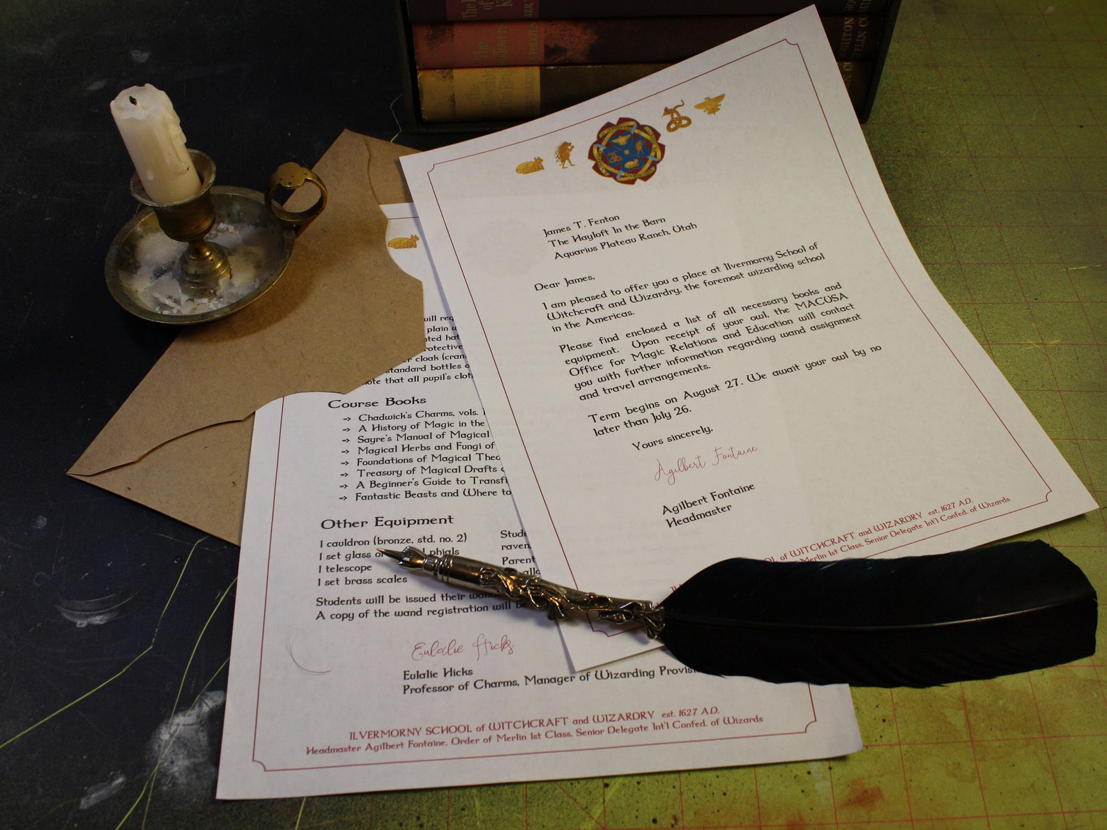 Ilvermorny Acceptance Letter Printable Editable PDF Etsy