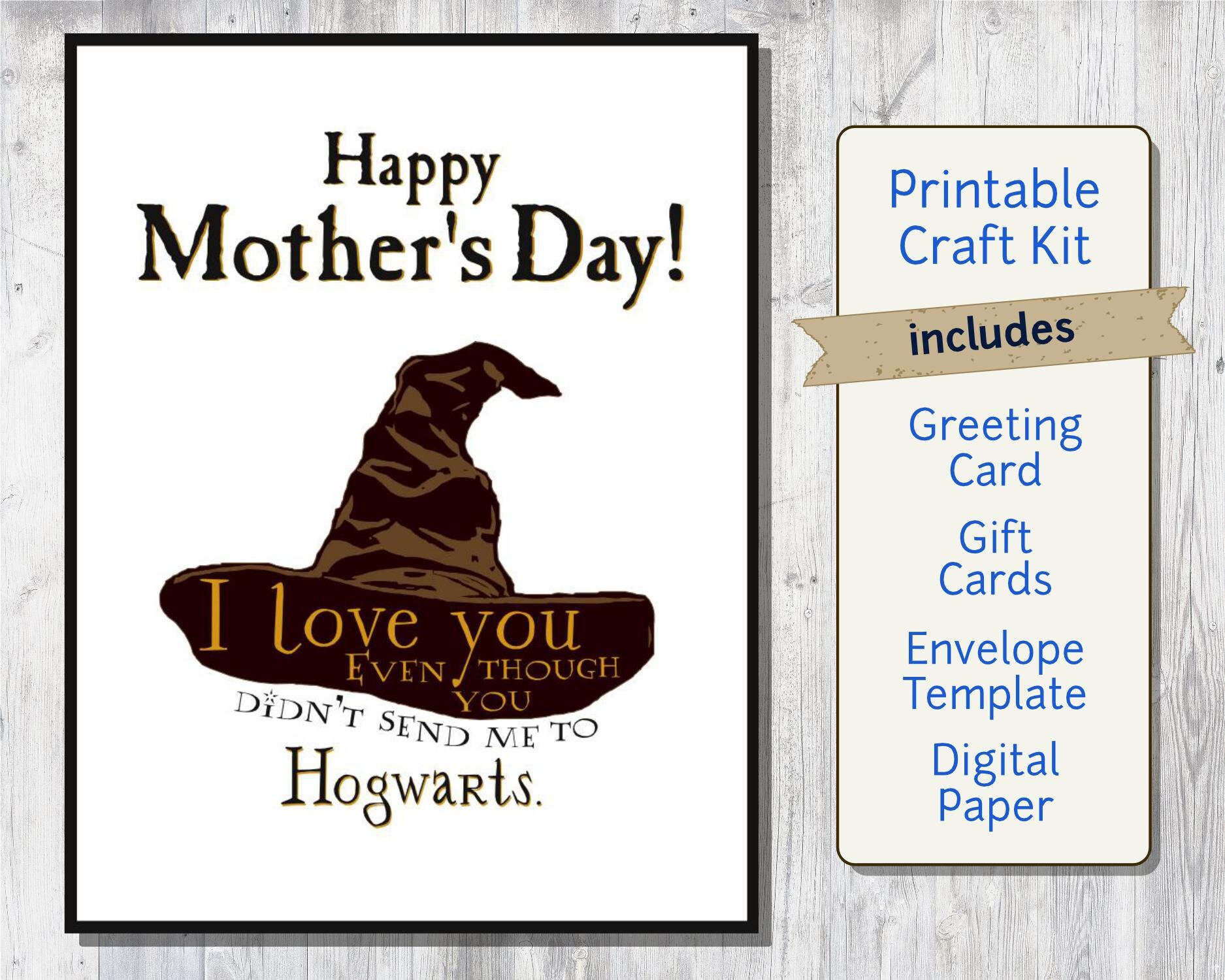 wallpapers Printable Harry Potter Diy Crafts harry potter mother s day card printable diy craft kit download