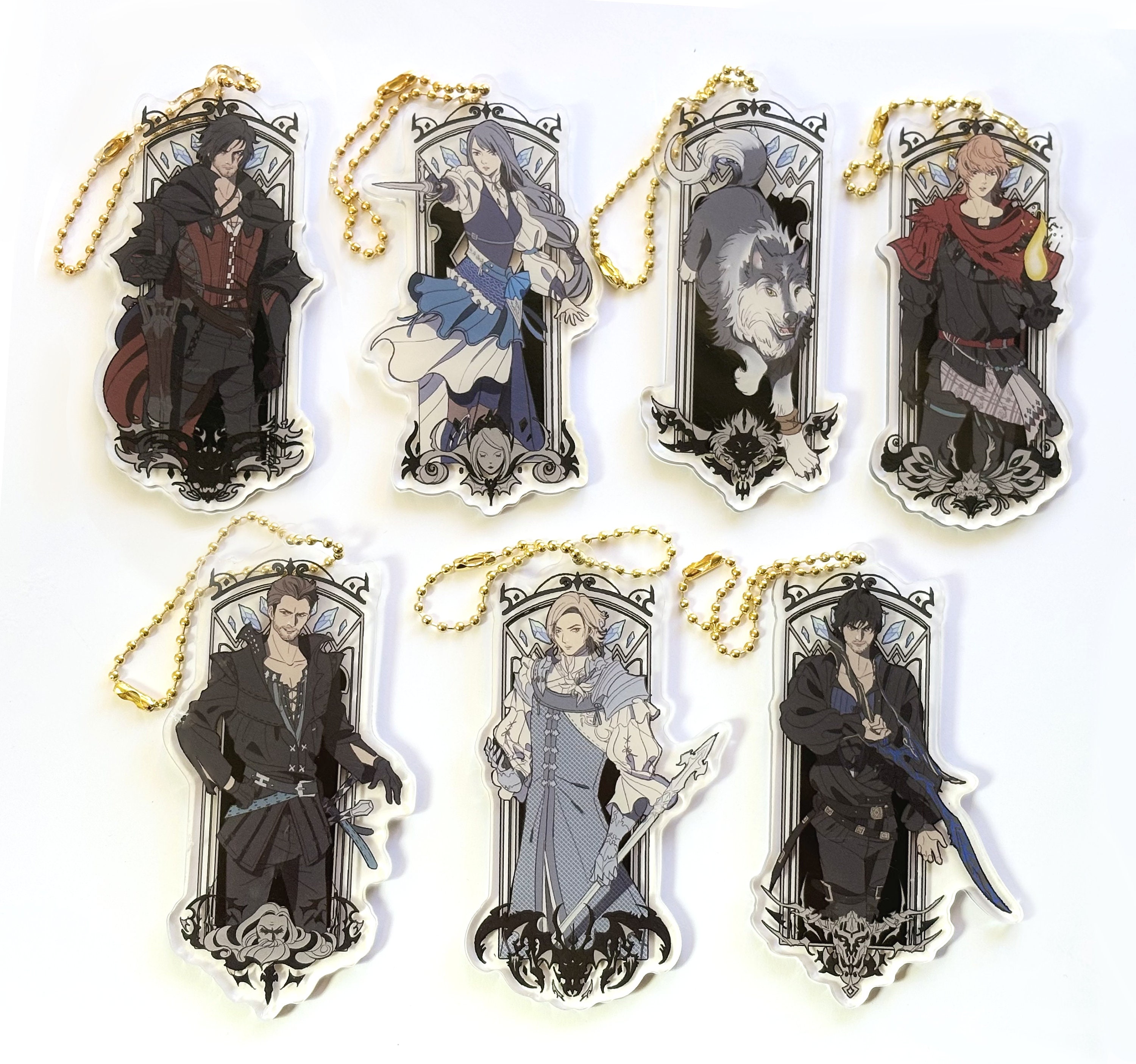 FINAL FANTASY XVI national emblem Metal Mirror Key chain (5 pieces) BOX Toy