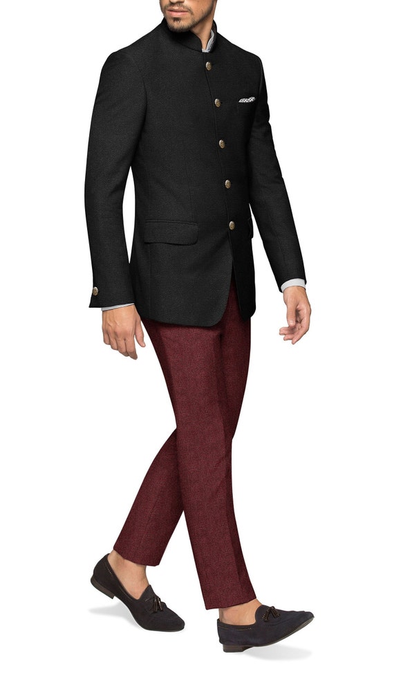Indian Men Suit Wedding Jodhpuri Suit 