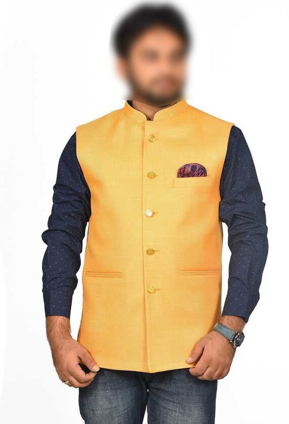 yellow modi jacket