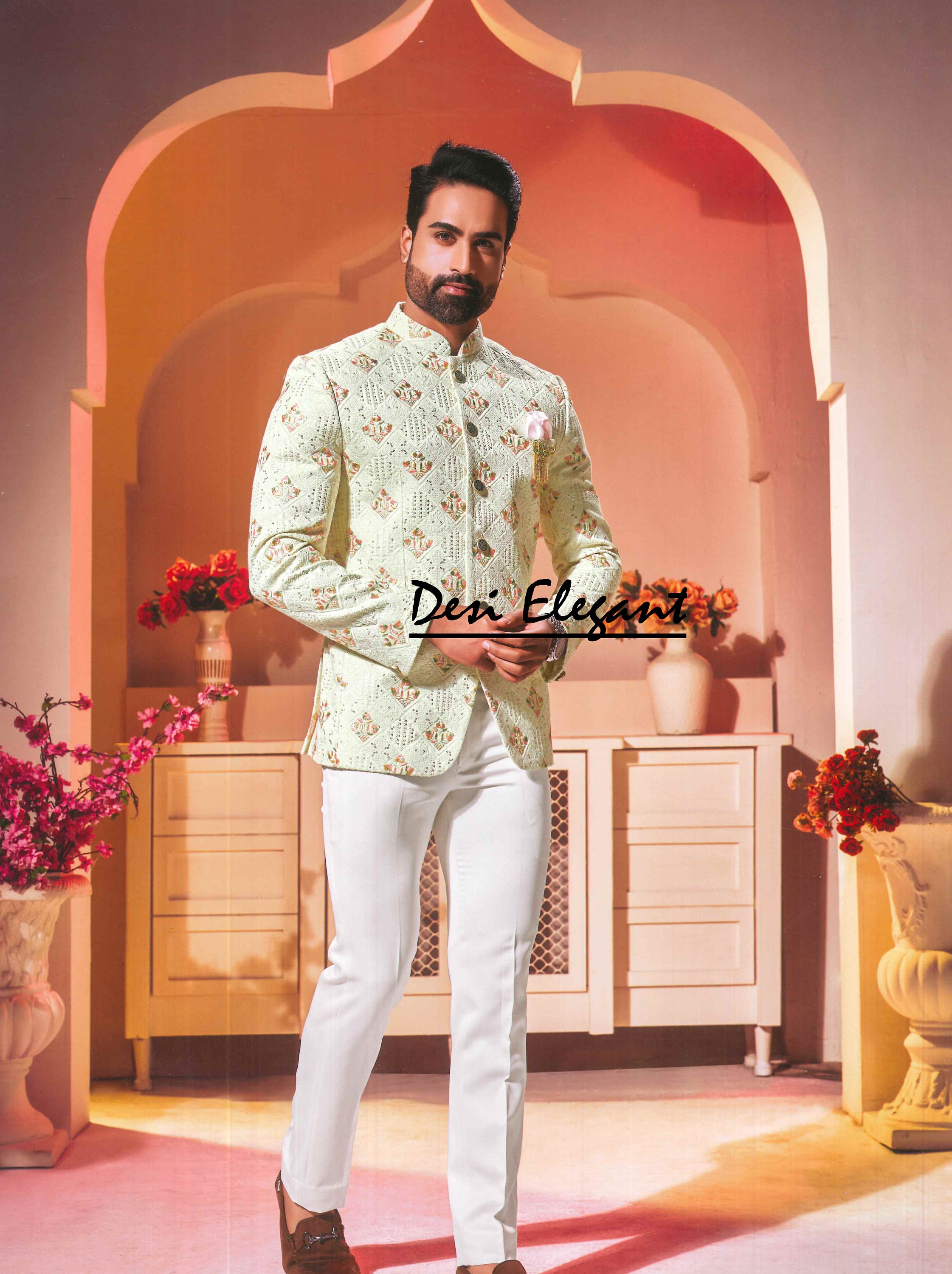 Indian Jodhpuri Suit Designer Pista 