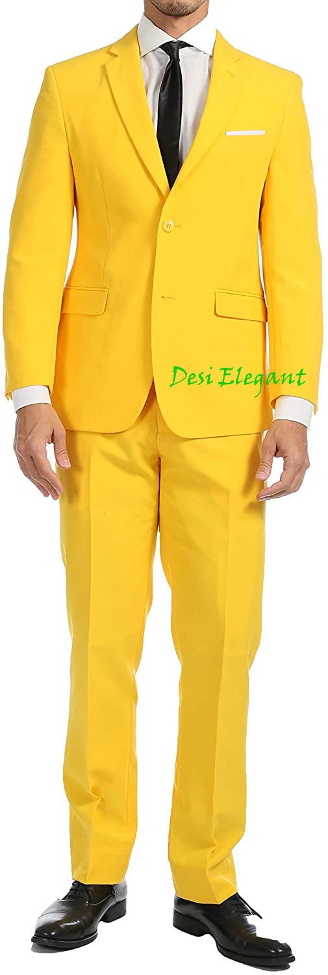 Indian Yellow Coat Pant/Trouser Best Quality Jacket Blazer set | Etsy