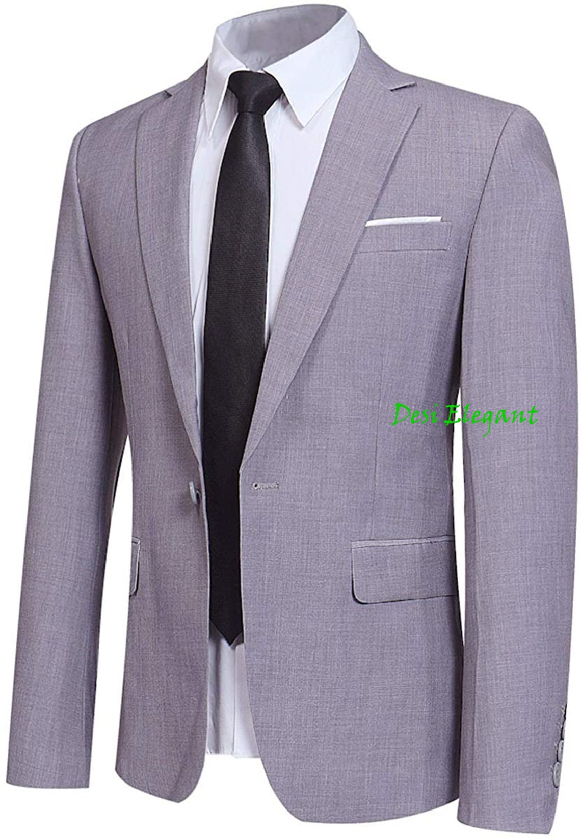 Men's Slim Fit 3 Piece Suit One Button Coat Business - Etsy