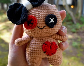 Voodoo Doll Plushie | Voodoo Doll Plushies, Amigurumi Crochet Voodoo Doll, Crochet Plushie | Handmade