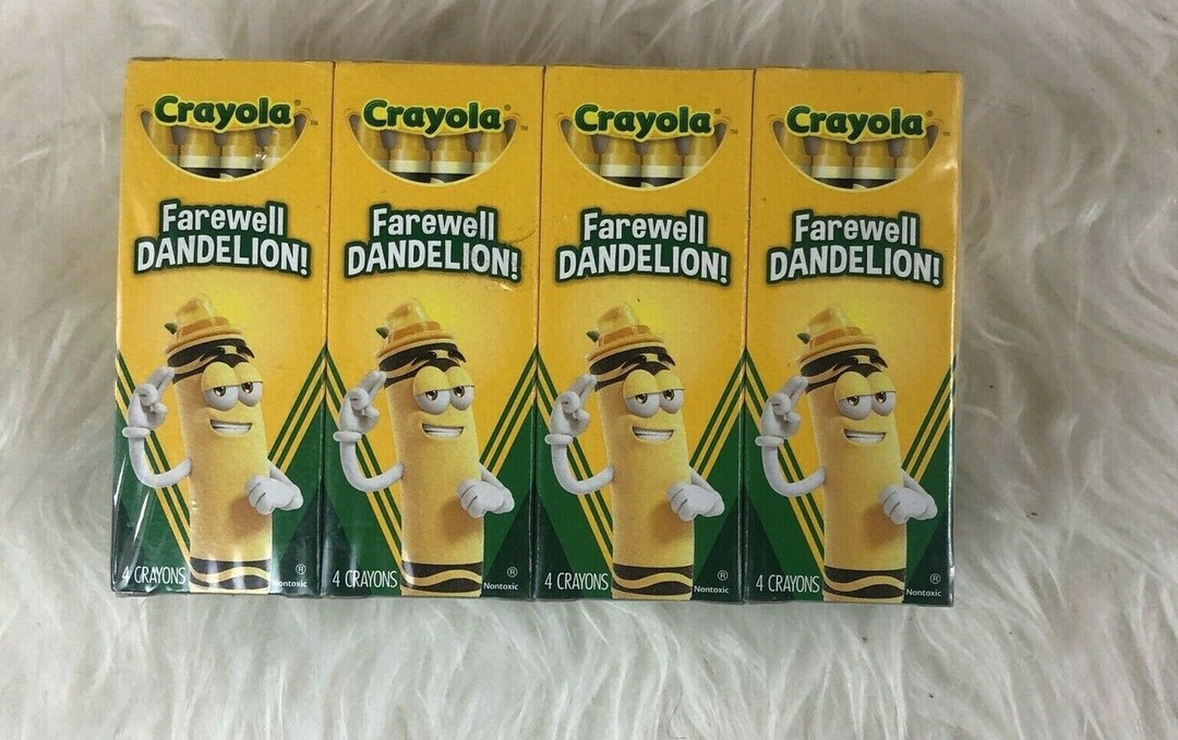 Collectable 96 NEW CRAYOLA Dandelion Crayons. in the 4 Pack farewell