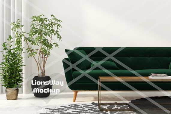 Modern Room Mockup Greenery Mockup Combination Of Green