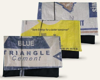 laptoptasche 13 und 15 zoll | upcycling laptophülle aus altem Zementsack