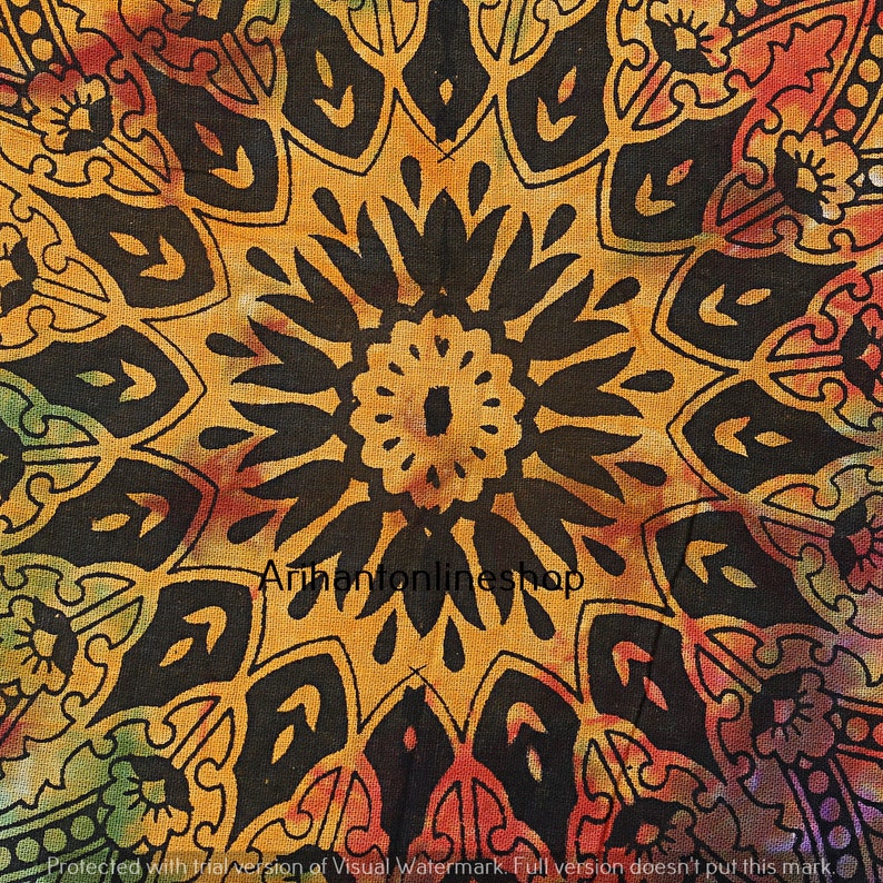 Mandala Floor Pillow Cover Indian Handmade Round Mandala Bohemian Multi Color Pouf Cover Hippie Ottomans Footstools Chair Siting Cover