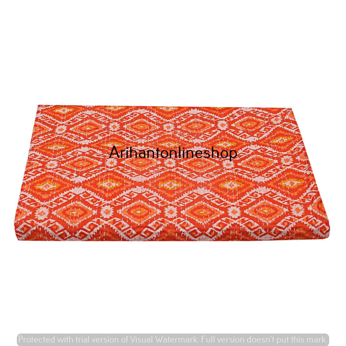 Queen Cotton Blanket Indian Throw Bedding Cotton Kantha Quilts Etsy