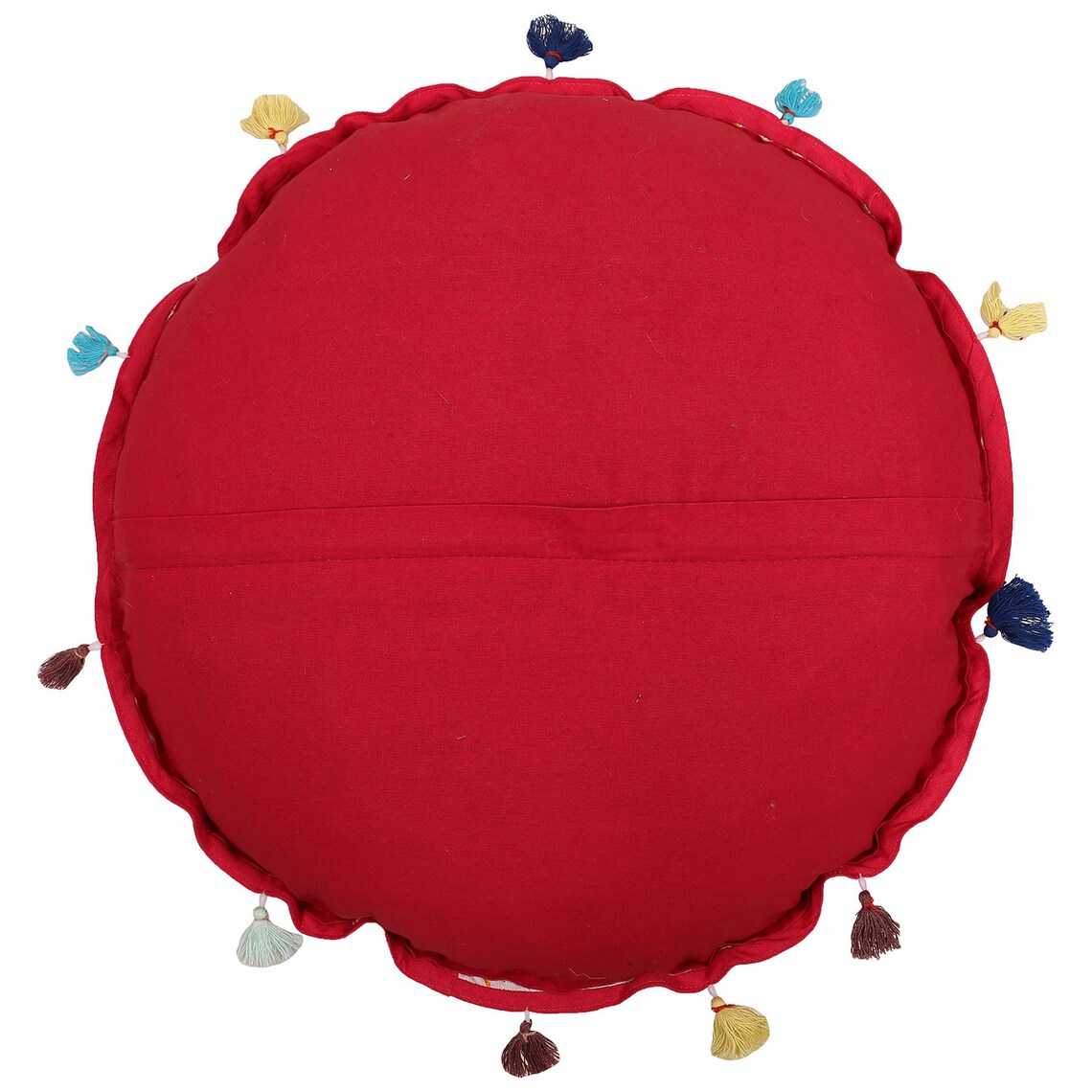 32'' Indian Round Floor Pillow Cotton Patchwork Throw Etsy