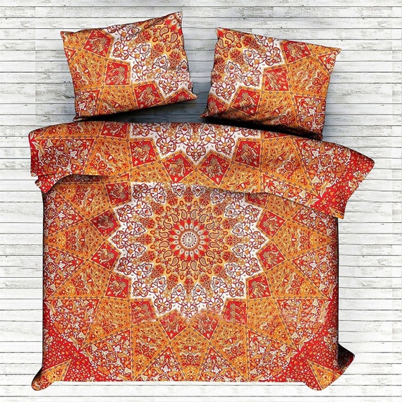 Handmade Cotton Mandala Duvet Cover Hippie Bedding Doona Set Etsy