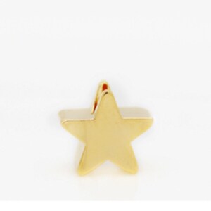 Small gold plated Star Charms with hole Beads Pendant DIY Jewelry Necklace Gold Findings Wholesale Supplies BB56-MY0430-stars