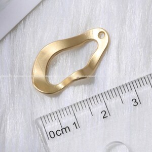 Teardrop Hammered charm 14k Gold plated Geometric Pendant earring making DIY Jewelry necklace Findings Wholesale Supplies ye1122-e