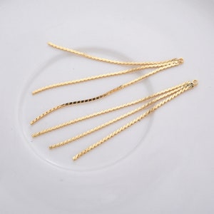 Earring chain Three earring line threader components earring line pendants gold Plated DIY Jewelry Findings Supplies ear studs er2043