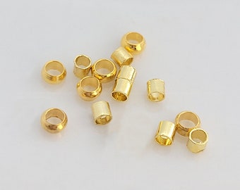 14k gold filled Tube Beads 1.8mm Tiny Tubes Spacer Beads Multi Sizes Bead for bracelet tube Beads for DIY Jewelry Findings Supplies er2469