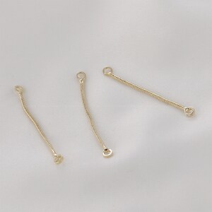 Earring chain 36mm earring line threader components earring line pendants 14k gold Plated DIY Jewelry Findings Supplies earring studs er2051
