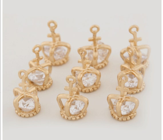 2 air mail letter charms gold tone and enamel 11mm x 26mm #CH 445