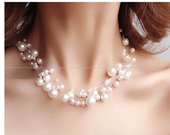 Pearl chain bead Chain pearl bead chain DIY Jewelry earring making Necklace making Gold Findings Wholesale Supplies  tc1335e