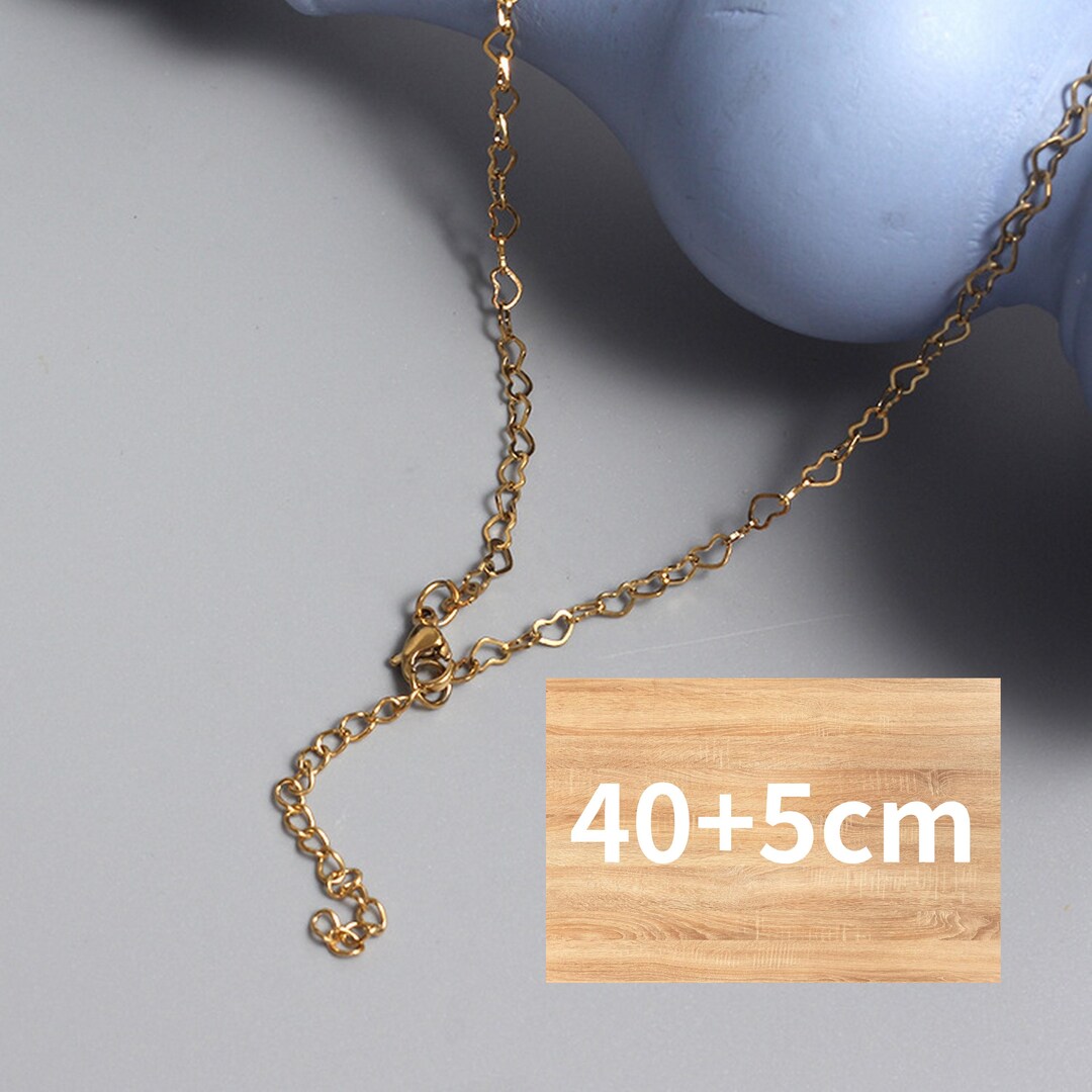 Necklace Chain Diy Gold Chain Jewelry Gold Plated Chain Stainless Steel ...