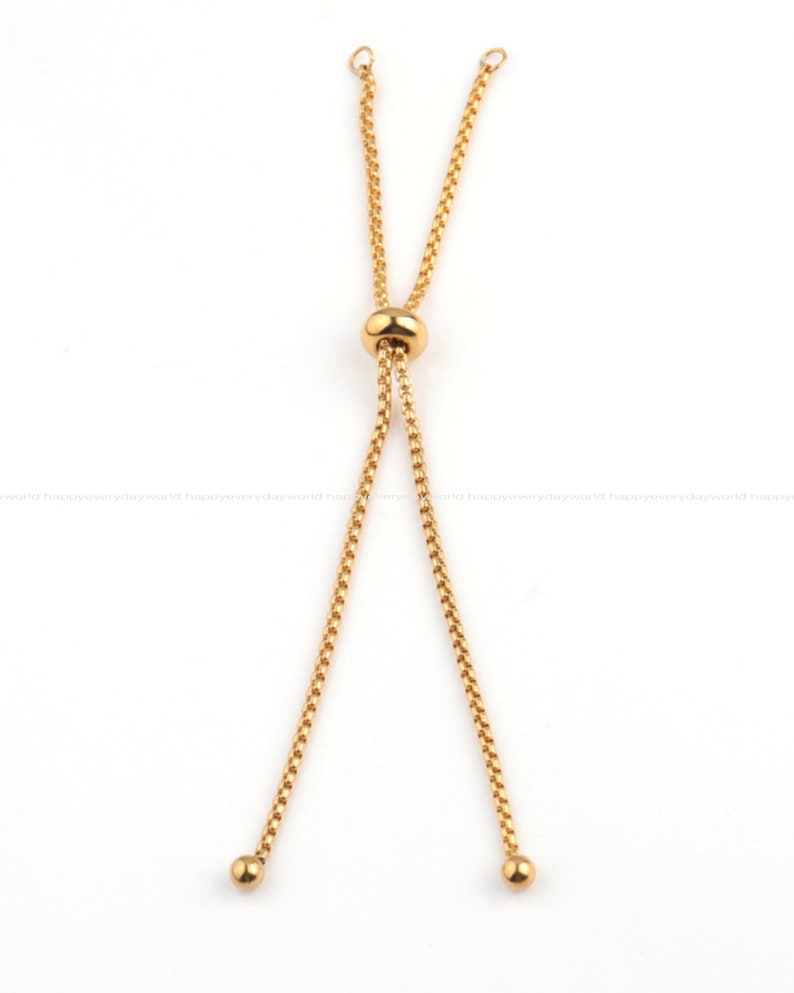 Extension chain 11.5cm BOLO bracelet stainless steel Jewelry Making chain wholesale Findings Wholesale Supplies ss1455-6