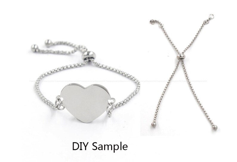 Extension chain 11.5cm BOLO bracelet stainless steel Jewelry Making chain wholesale Findings Wholesale Supplies ss1455-6