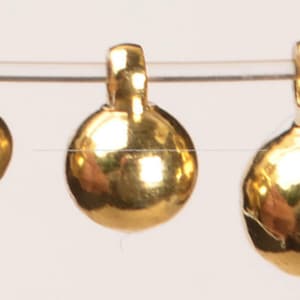 3,4,5,6,8mm Gold Plated Beads Round with ring ball Charms Roundel Copper Spacer Beads balls DIY Jewelry Findings Craft Supplies nn252-d