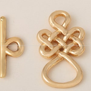 Gold Toggle Clasp Set Round gold Plated Clasps gold toggle clasp toggle clasp set chain Jewelry DIY Findings Wholesale Supplies ga926-1