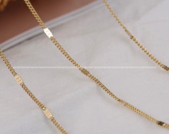 1.2mm chains 14k gold plated chain plain necklace making  simple chain DIY Jewelry Findings Wholesale Supplies hh975