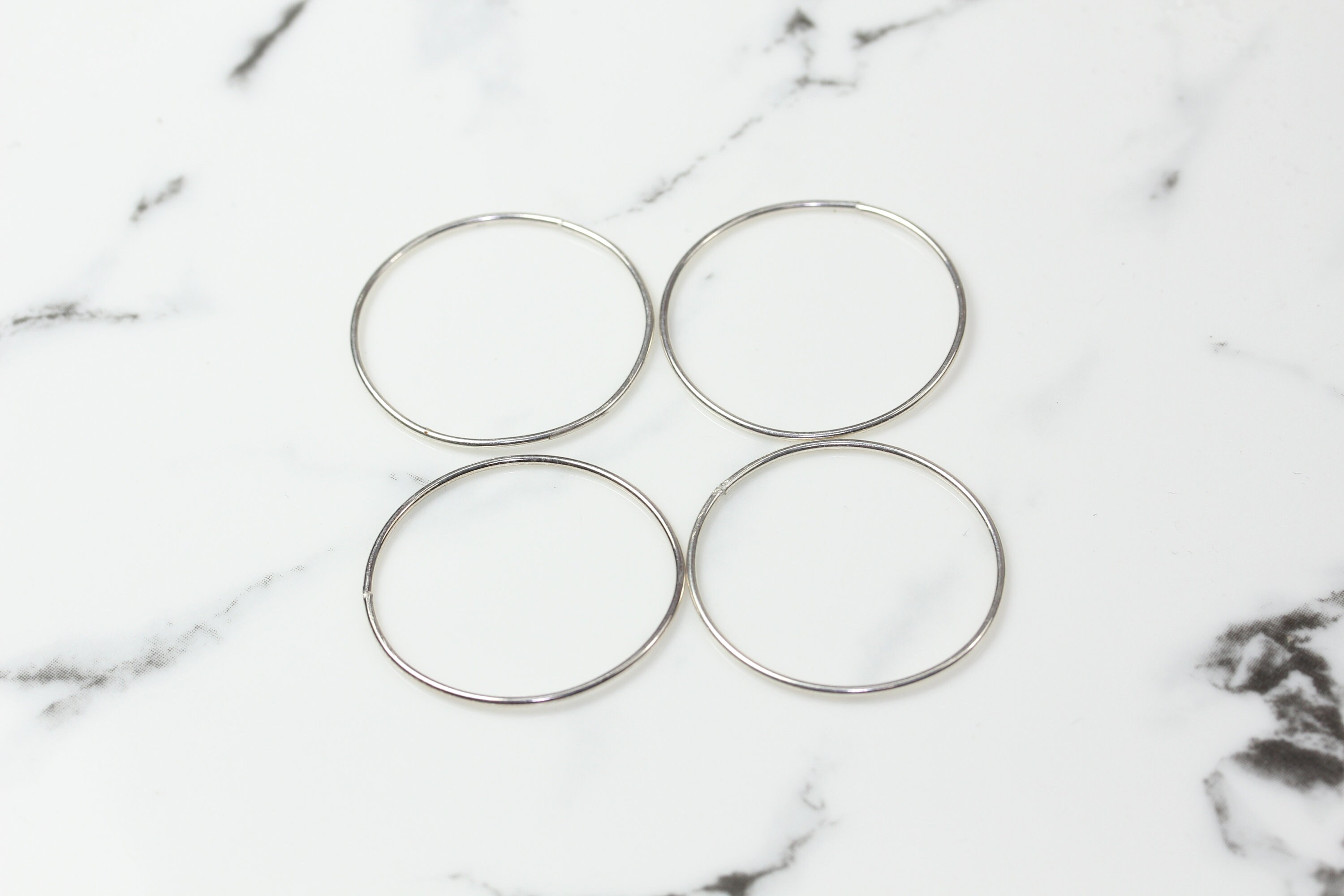 Sterling Silver Closed 30mm Circle Circle Link Hoop Diy Sterling Silver Closed 30mm Circle Circle Link Hoop Diy