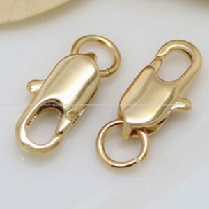 Loster Clasps 6x14mm Gold Plated Loster Claw Lobster Clasps Copper Componet DIY Gold Findings Wholesale Supplies ga937