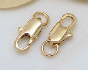 Loster Clasps 6x14mm Gold Plated Loster Claw Lobster Clasps Copper Componet DIY Gold Findings Wholesale Supplies ga937