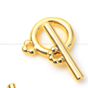 OT Gold Toggle Clasp Set Round gold Plated gold toggle clasp toggle clasp set chain Jewelry DIY Findings Wholesale Supplies ga942-1