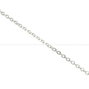 2.8mm Silver plated chain plain necklace dainty chain simple chain necklace making DIY Jewelry Findings Wholesale Supplies ga944-3v