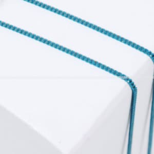 Blue 1mm chains plated Brass chain necklace making earring making simple chain necklace making Jewelry Findings Wholesale Supplies sc985-5s