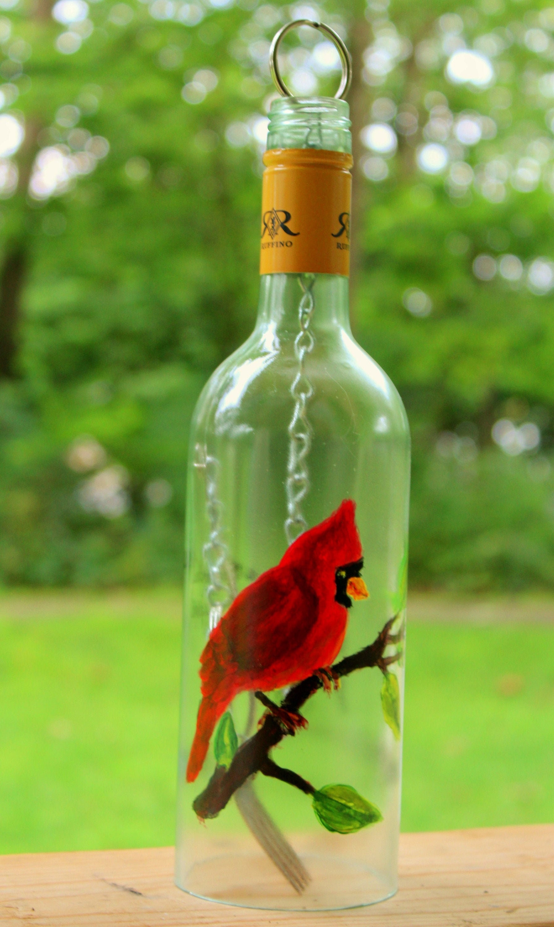 Handmade Cardinal Wind Chime/ In Loving Memory/Outdoor & | Etsy