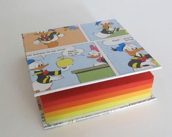 Notepad Donald Duck notepad Tintin tear-off pad block of colorful notes bookbinding notepad handmade Donald Duck gift