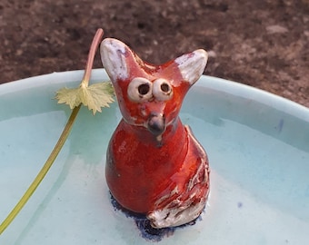 Teller mit Fuchs Keramik