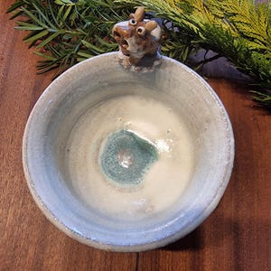 Kleines Schälchen mit Pinguin Keramik