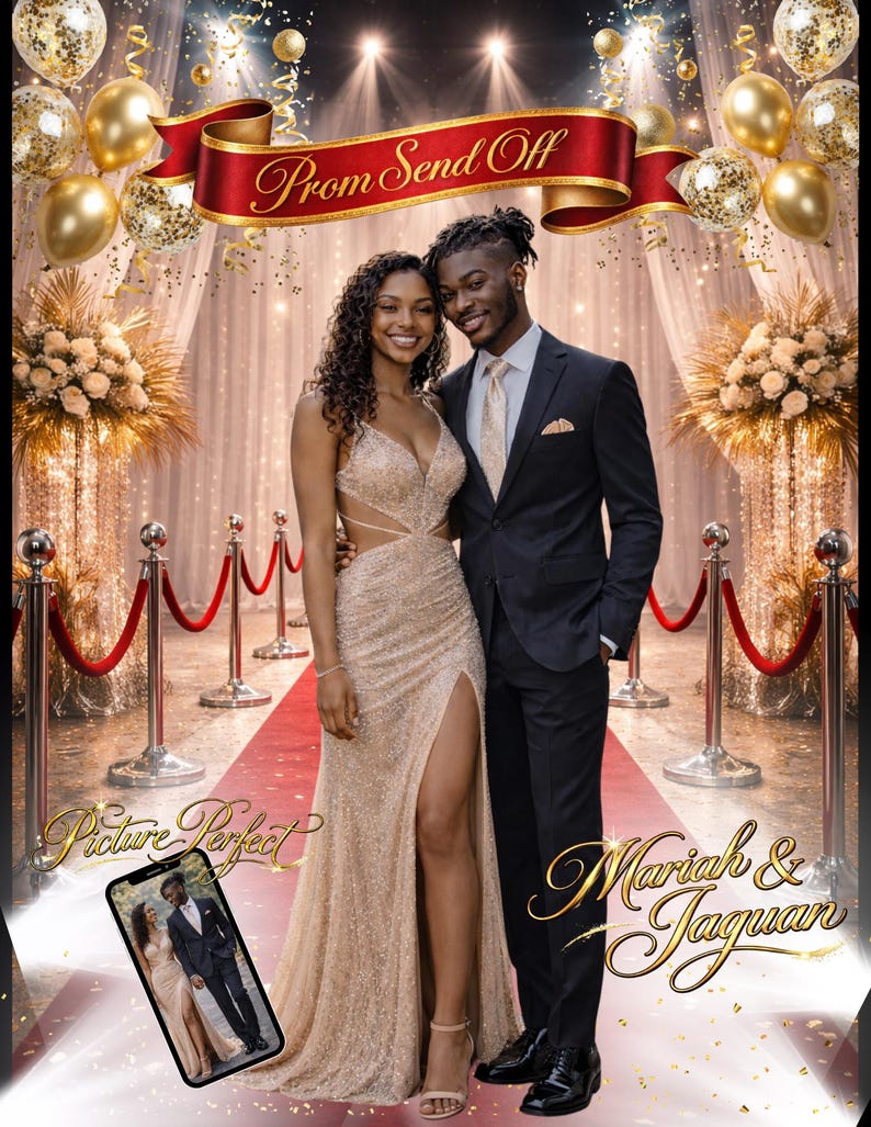 Prom Send off Png-customized, No Editing Required - Etsy