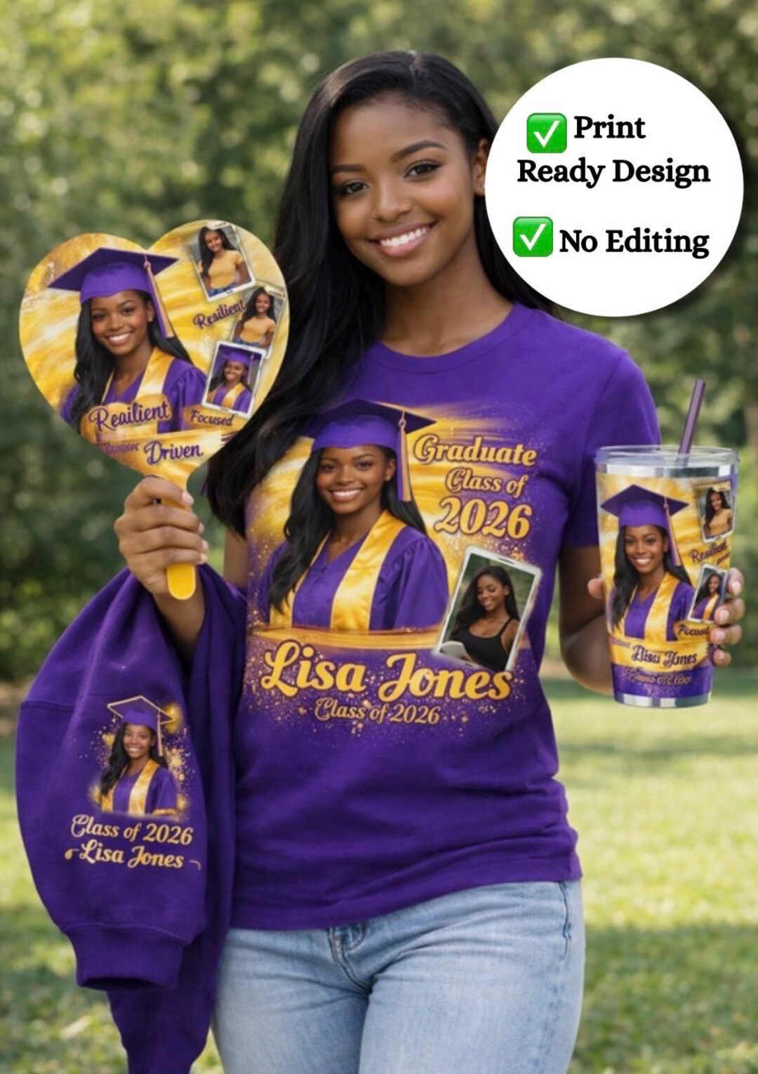 Custom Graduation PNG Design: Print Ready, No Editing Required - Etsy