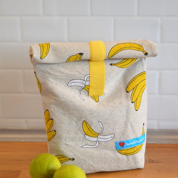 Lunchbag "Banana" Size M and L