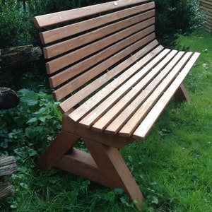 Oak garden bench No.03GREGOR-DESIGN image 3