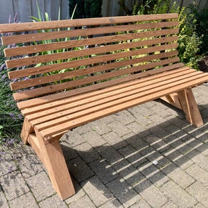 Oak garden bench No.03GREGOR-DESIGN image 2