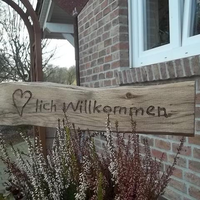 Herzlich willkommen schilder Etsy.de