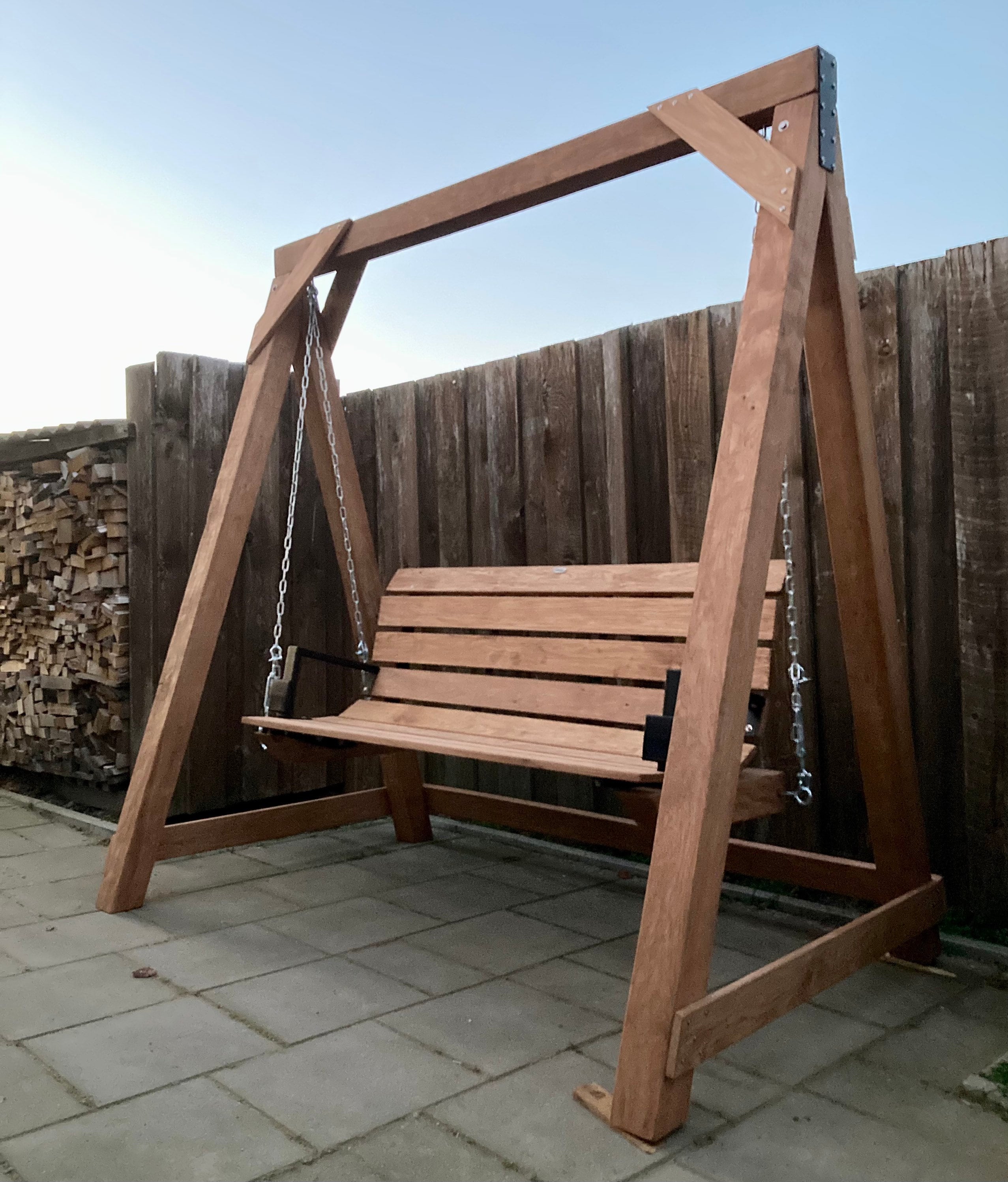 Oak Wood Swing GREGOR DESIGN Etsy