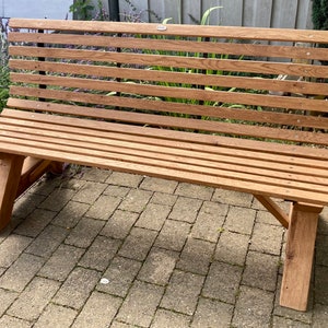 Oak garden bench No.03GREGOR-DESIGN image 1