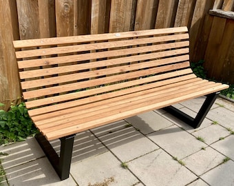 Garden bench No.06 made of oak /// GREGOR-DESIGN