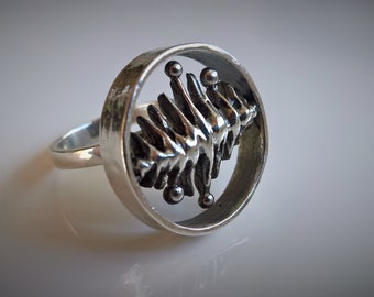 Ring Vintage Retro Silber